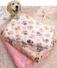 Cute Floral dog paw print pattern soft and comfortable