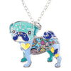 Cute Pug Dog Pendant Necklace