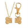 Dog Bone Best Friends Charm Necklace Keychain