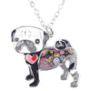 Cute Pug Dog Pendant Necklace