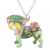 Cute Pug Dog Pendant Necklace