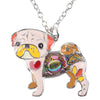 Cute Pug Dog Pendant Necklace