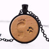 Paw and Footprint Pendant for Dog Lover