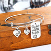 Dog Hair Completes the Outfit Paws Bangle Dog Footprints Heart Bracelet Jewelry